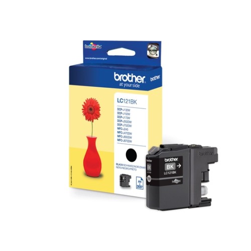 Brother LC121 Negro Cartucho de Tinta Original - LC121BKBP