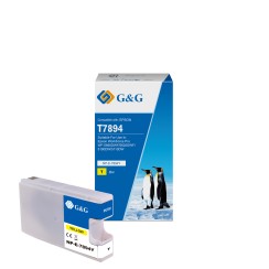 G&G Epson T7894/T7904/T7914 Amarillo Cartucho de Tinta Generico - Reemplaza C13T789440/C13T79044010/C13T79144010