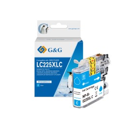 G&G Brother LC225XL Cyan Cartucho de Tinta Generico - Reemplaza LC225XLC