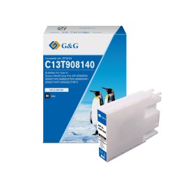 G&G Epson T9081 Negro Cartucho de Tinta Pigmentada Generico - Reemplaza C13T908140