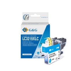 G&G Brother LC3219XL Cyan Cartucho de Tinta Generico - Reemplaza LC3219XLC