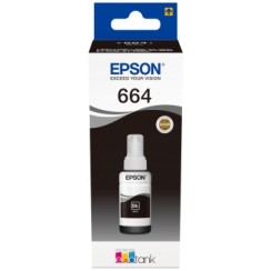 Epson T6641 Negro Botella de Tinta Original - C13T664140