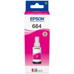 Epson T6643 Magenta Botella de Tinta Original - C13T664340