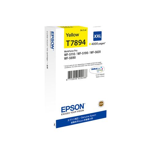 Epson T7894 Amarillo Cartucho de Tinta Original - C13T789440