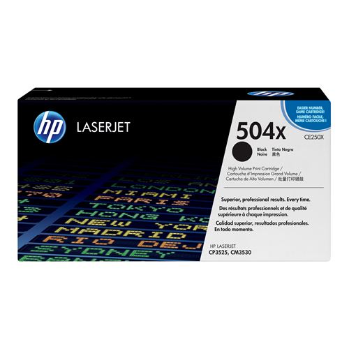 HP CE250X Negro Cartucho de Toner Original - 504X