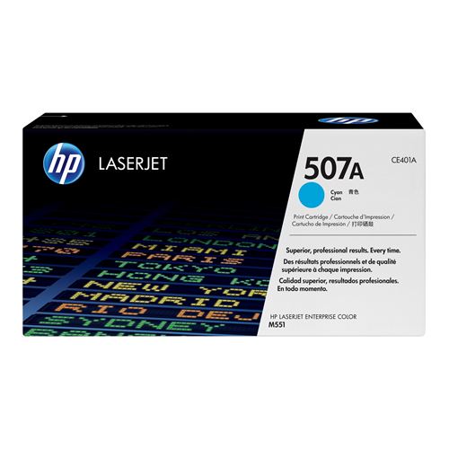 HP CE401A Cyan Cartucho de Toner Original - 507A