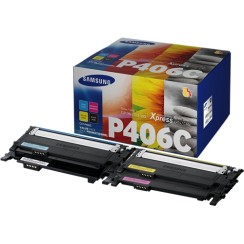 Samsung CLP360/CLX3305 Pack de 4 Cartuchos de Toner Originales - CLT-P406C/SU375A