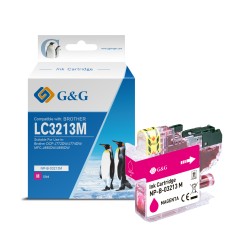 G&G Brother LC3213/LC3211 Magenta Cartucho de Tinta Generico - Reemplaza LC3213M/LC3211M