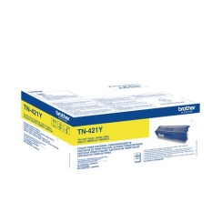 Brother TN421 Amarillo Cartucho de Toner Original - TN421Y