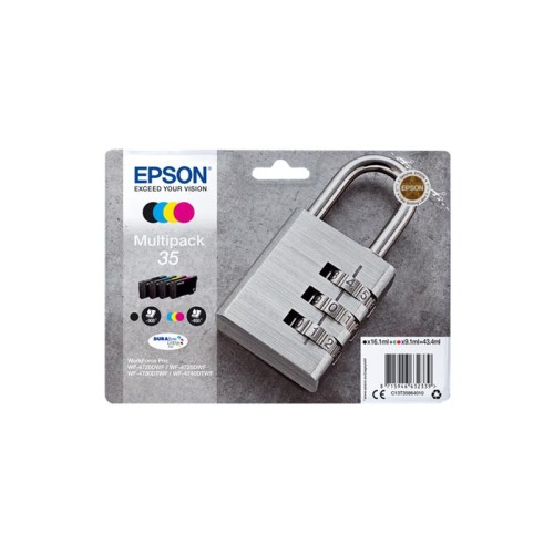 Epson T3586 (35) Pack de 4 Cartuchos de Tinta Originales - C13T35864010