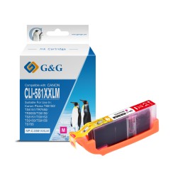 G&G Canon CLI581XXL Magenta Cartucho de Tinta Generico - Reemplaza 1996C001/2104C001/2050C001