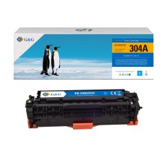 G&G HP CC531A/CE411A/CF381A Cyan Cartucho de Toner Generico - Reemplaza 304A/305A/312A