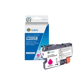 G&G Brother LC3235XL/LC3233 Magenta Cartucho de Tinta Generico - Reemplaza LC3235XLM/LC3233M