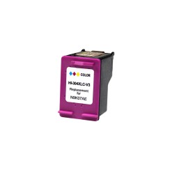 HP 304XL Color Cartucho de Tinta Remanufacturado - Muestra Nivel de Tinta - Reemplaza N9K07AE/N9K05AE