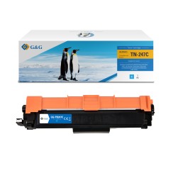 G&G Brother TN247/TN243 Cyan Cartucho de Toner Generico - Reemplaza TN247C/TN243C