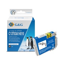 G&G Epson 603XL Negro Cartucho de Tinta Pigmentada Generico - Reemplaza C13T03A14010/C13T03U14010